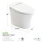 Anzzi ENVO Aura Smart Toilet Bidet with Remote & Auto Flush TL-STSF851WH - alternate 6